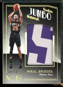 2018-19 Panini Noir Mikal Bridges # /10 Rookie Jumbo Jersey Letter Patch SP RC - Picture 1 of 10