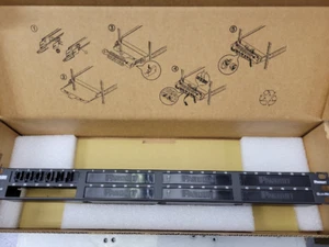 Panduit QSP48HDBL Flat High-Density 48-Port Network Patch Panel 19" Rack - Picture 1 of 4
