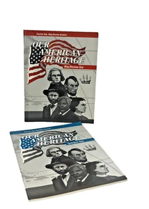 A Beka Our American Heritage Teacher Key Test Quiz Map Review Booklets Grade 3 - Imagen 1 de 14