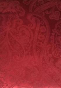 Ralph Lauren Paisley Dressage Solid Dark Red Damask Holiday Everyday Tablecloth