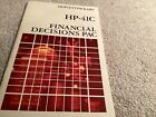 Vintage Hp-41C Financial Decisions Pac Manual For Hp 41C/Cv/Cx