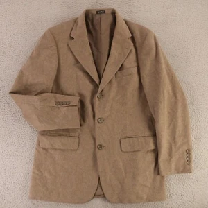 Vintage Flanell Sakko M braun Wolle Kaschmir angeraut meliert Blazer 40R - Bild 1 von 15