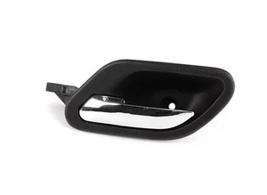 Black With Chrome Front/Rear Left Inside Interior Door Handle for BMW E38 E39 M5 - Picture 1 of 4