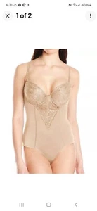 Body Joan Vass con aros cuerpo completo modelador JV4107 copa moldeada talla M - Imagen 1 de 6