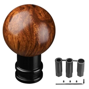 Mahogany Gear Shifter Shift Knob Fit Universal Manual Transmission Vehicle Red - Picture 1 of 8