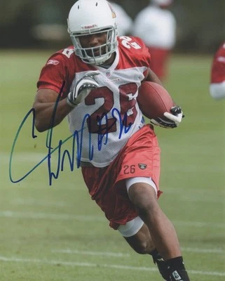 *CHRIS "BEANIE" WELLS*SIGNED*AUTOGRAPHED*PHOTO*ARIZONA*CARDINALS*COA*ROOKIE* - Imagem 1 de 2