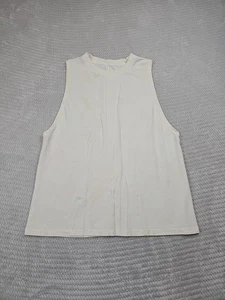 Lululemon Camicia Donna 8 Tutto Tuo Canotta Crema Sorbetto Tinto Attivo Palestra Casual - Foto 1 di 6