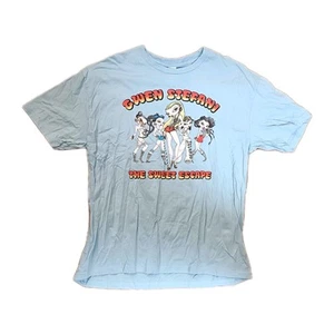 Gwen Stefani Y2K Bratz The Sweet Escape 2007 Tour T Shirt Size XL Light Blue - Picture 1 of 10