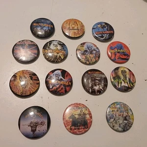 14 x BOTTONI vintage IRON MAIDEN mai usati - Foto 1 di 10