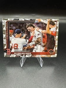 2025 Topps Series 1 Spring Training Foil #312 Dub and Drench - Boston Red Sox - Foto 1 di 2