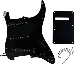 Loaded SSS Pickguard Alnico V Pickup 250K Potentiometer for ST Strat Stratorcast - Picture 1 of 7