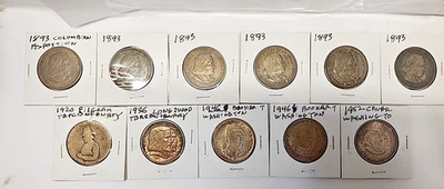 Collection of 11 Commemoratives 1893-1952 Silver Half Dollars (64) - Image 1 of 4