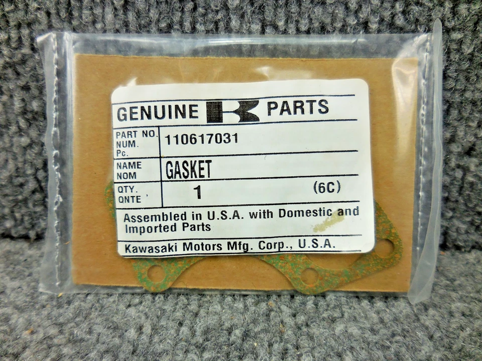 New Unused Original Genuine OEM Factory Kawasaki 110617031 Gasket - Image 1 of 1