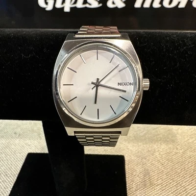 Nixon Watch Minimal The Time Teller Quartz Silver Stainless Steel White Face - Image 1 of 4
