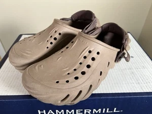 Scarpe sandalo Crocs marrone marrone chiaro da uomo escursionismo avventura outdoor viaggio campeggio taglia 11 - Foto 1 di 14