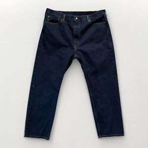 Jeans Levis Hombre 42 x 30 505 Azul Recto Lavado Oscuro Denim Calce Clásico - Imagen 1 de 12
