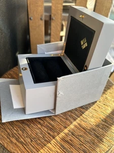 Vintage Kat Florence Schmuck Ring Ohrringe Präsentationsbox mit äußerem Etui 4" b - Bild 1 von 7