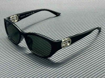 GUCCI GG1826SK 001 Black Grey Women's Large 57 mm Sunglasses - Image 1 of 4