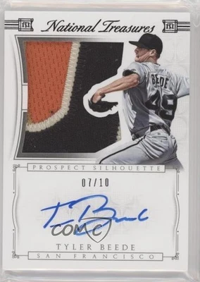 Panini National Treasures Prospect Silhouette 2015 negro/10 Tyler Beede automático Foto 1 de 2
