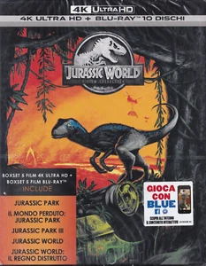 Jurassic Park World 4K Collection 10 Blu Ray Box NEU OVP - Imagen 1 de 1