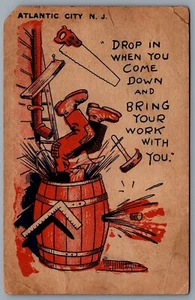 Postcard Philadelphia PA c1910s Hawthorne Club Cigar Advertisement Atlantic City - Picture 1 of 2