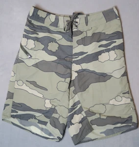 Patagonia Short Herren 30 grün Camouflage Wavefarer ll Kordelzug Taille Boardshorts - Bild 1 von 7