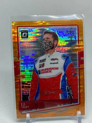 2021 Donruss Racing J.J. Yeley Orange Optic Prizm #52 NASCAR Card - Image 1 of 2