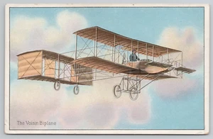 The Voisin Biplane Raphael Tuck Postcard French Aviation Single Propeller Plane - Picture 1 of 5