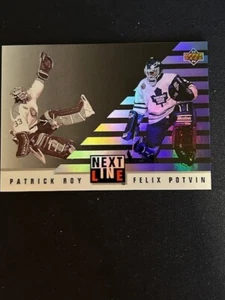 1993-94 Upper Deck Next In Line#NL6 Patrick Roy Felix Potvin Pack Fresh! NM/MT🔥 - Picture 1 of 2