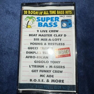 Super Bass Cassette Tape Rap Hip Hop 90s Artists Old School Hits Vintage Tested - Image 1 of 4