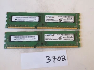 Micron 2x2Gb=4Gb PC3-10600 1333Mhz DDR3 Desktop Memory RAM (3702) - Picture 1 of 2