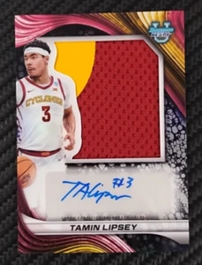 2025 Bowmans Best U Tamin Lipsey Jumbo Jersey 02/10 Relic Auto Rookie IOWA STATE - Bild 1 von 7