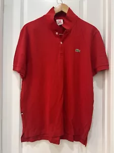 Men’s Lacoste Polo Live Red Size 6 XL - Imagen 1 de 3