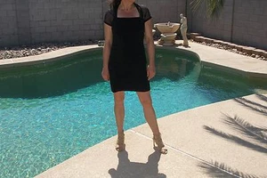 MAGGY LONDON PETITES SCHWARZES KLEID - Bild 1 von 9