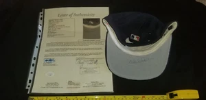GORRA DE BÉISBOL DAEK JETER YANKEES LEGENDS GENUINA FIRMADA A MANO AUTOGRAFIADA JSA LOA - Imagen 1 de 10