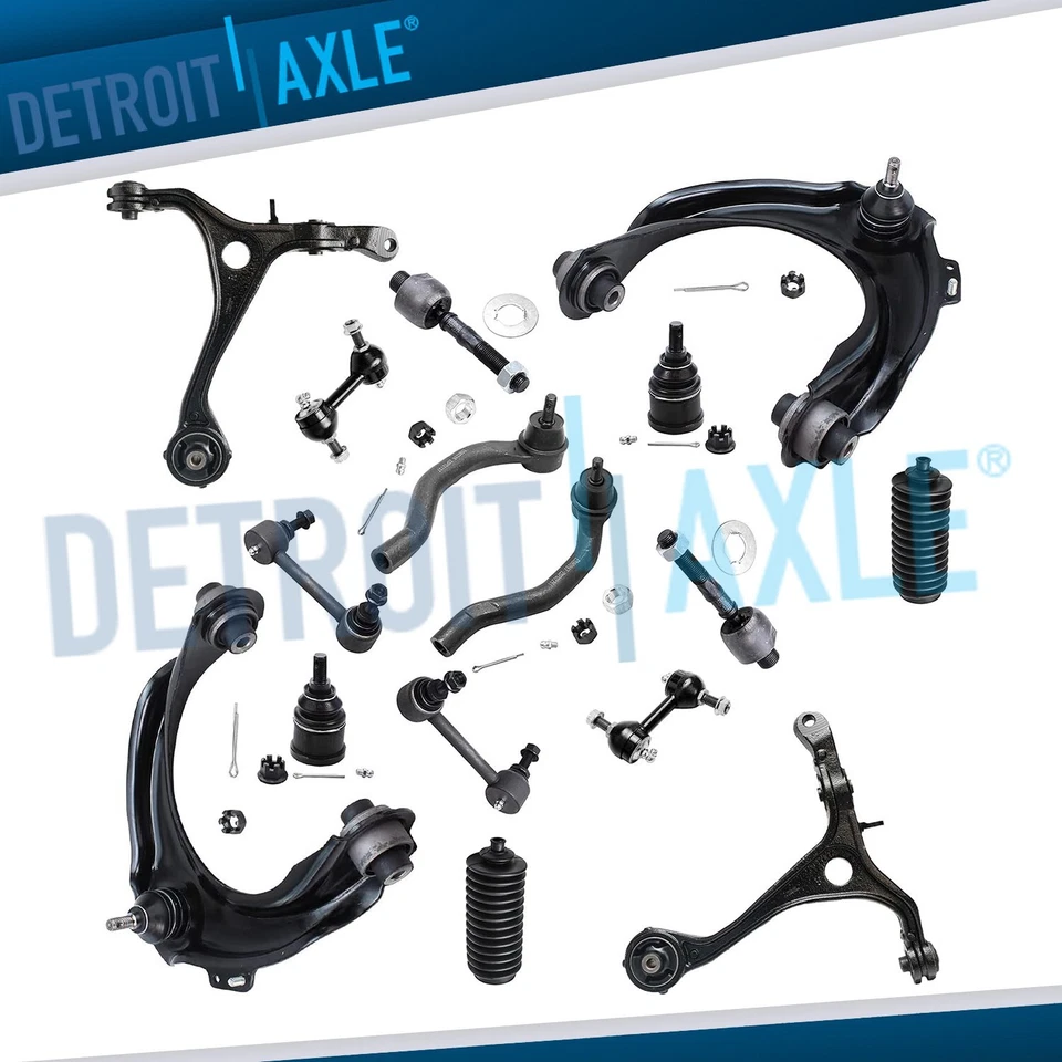 16pc Front Upper Lower Control Arm Sway Bar Tie Rod for Honda Accord Acura TSX - Image 1 of 4