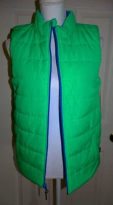 NWT Crayola Collaborations Reversible Puffer Vest- Blarney Blue/Green L(14/16) - Picture 1 of 21