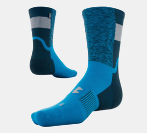 Unisex UA ArmourDry™ Run Crew Socks, Blue Note/Radar Blue, 1 Pair - Medium 8-12