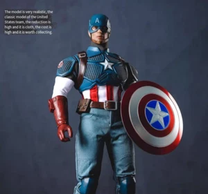 Armadura de tela Capitán América Figura Marvel Vengadores Modelo coleccionable Posable - Imagen 1 de 4