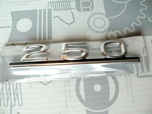 Genuine Mercedes type designation / boot badge for W123 250 NEW! NOS! - Picture 1 of 1
