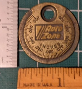 Auto Zone Spark Plug Gap Gauge NO 2101 Inch/Millimeter USA Vintage - Picture 1 of 2