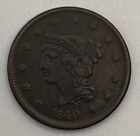 1840 Large Cent Braided Hair (5-14)