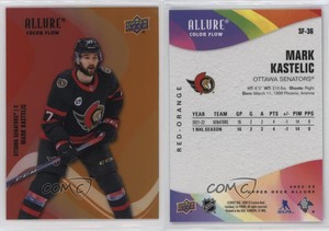 2022-23 Upper Deck Allure Color Flow Red Orange Mark Kastelic #SF-36 Rookie RC