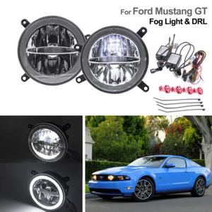 For 2005-2009 Ford Mustang GT Halo Ring LED Fog DRL Grille Daytime Running Light - Foto 1 di 11