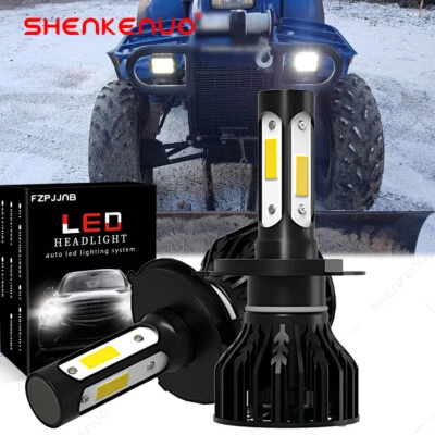 2 个 4 侧超白 LED 灯泡适用于 1995 - 1998 Polaris Magnum 425 4x4 美国车头灯 — 第 1/4 张图片