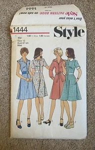Brand New Vintage 1976 Style Dress Sewing Pattern 4 Variations 1444 - Picture 1 of 2