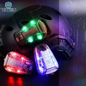 Casco Táctico IR Led Luz Estroboscópica Seguridad Caza Dama Señal de Supervivencia Lámpara - Imagen 1 de 15