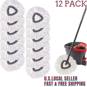 12 Replacement Microfiber Mop HEAD For O-Cedar Spin Mop Easy Clean Wring Refill - Picture 1 of 12