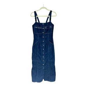 Maxi Vestido Largo Vintage Tommy Girl Hilfiger Denim TALLA MEDIANA Y2K Grunge - Imagen 1 de 5