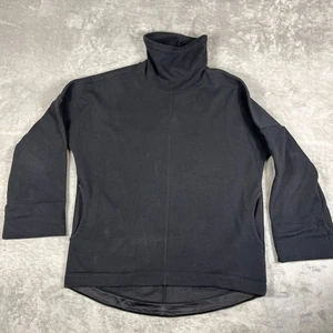 Athleta Cozy Karma Twist Neck Sweatshirt Size Small Black Comfort Freizeit Sport - Bild 1 von 15